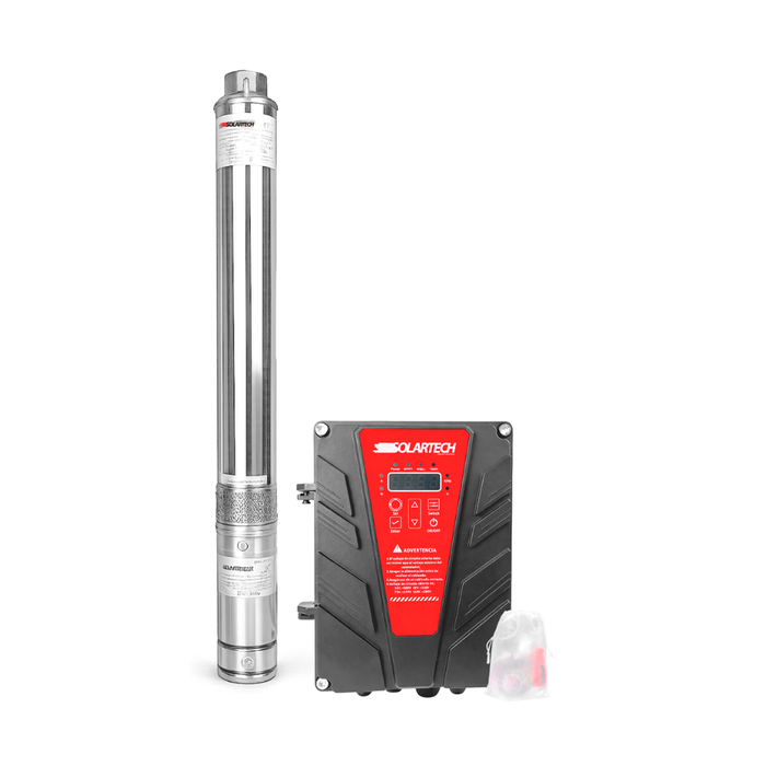 Electrobomba Solartech 0.8HP 80m 63.3L/min 48V 3” sumergible