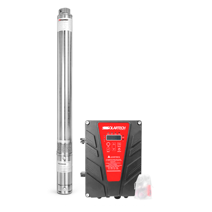 Electrobomba Solartech 1HP 95m 75L/min 110V 3” sumergible