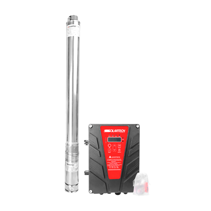 Electrobomba Solartech 2HP 180m 63.3L/min 110V 3” sumergible
