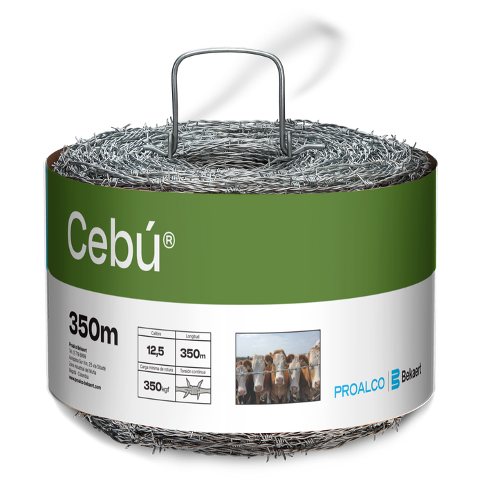 Alambre de púas cebú 12 1/2 x 350 m