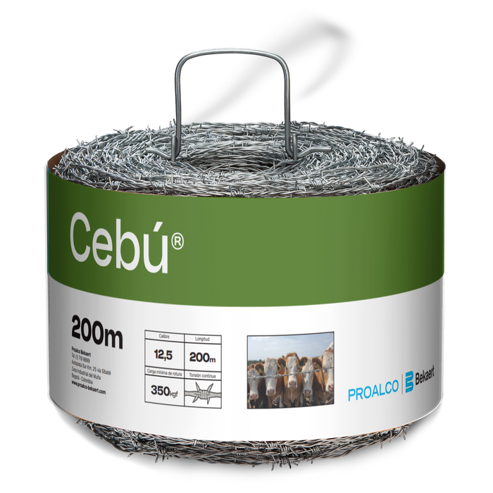 Alambre de púas cebú 12,5 x 200 m