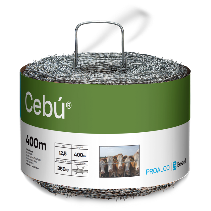 Alambre de púas cebú 12,5 x 400 m