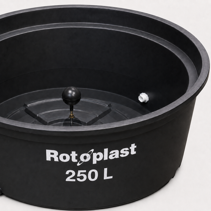 Bebedero para Ganado Rotoplast Pony 250 L Negro con Válvula Flotadora