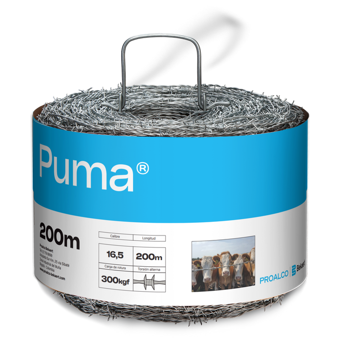 Alambre de púas puma 16,5 x 200 m