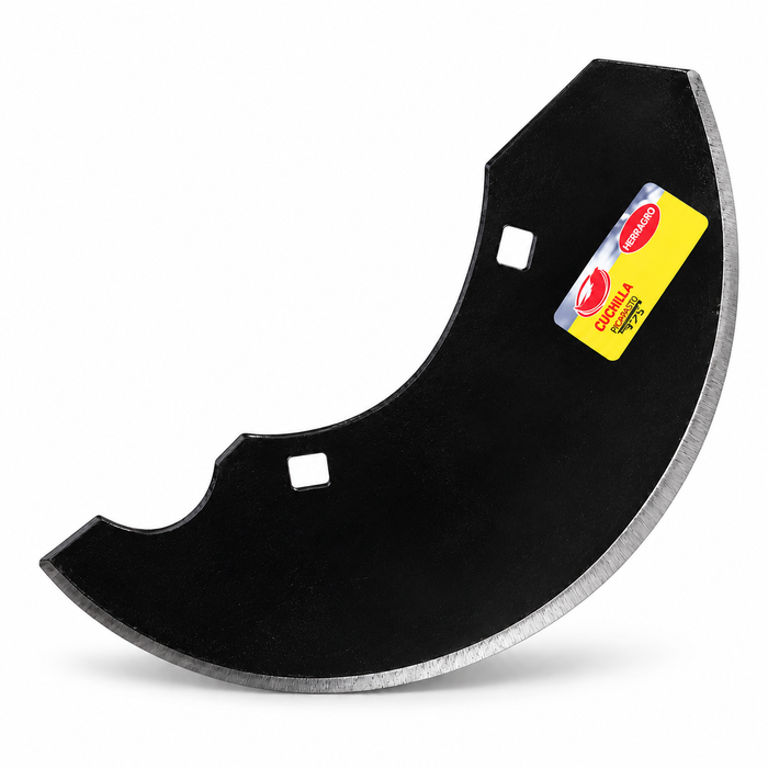 Cuchilla Picapasto Herragro 3775 de 2 Huecos en Acero