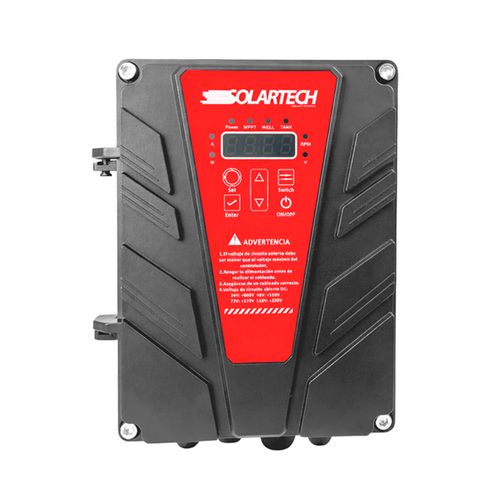 Electrobomba Solartech 2HP 180m 63.3L/min 110V 3” sumergible
