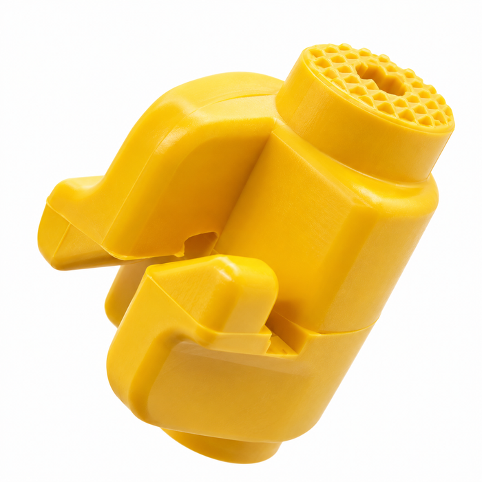 Aislador Pivote Grande para Cerca Eléctrica Sin Puntilla Amarillo x100