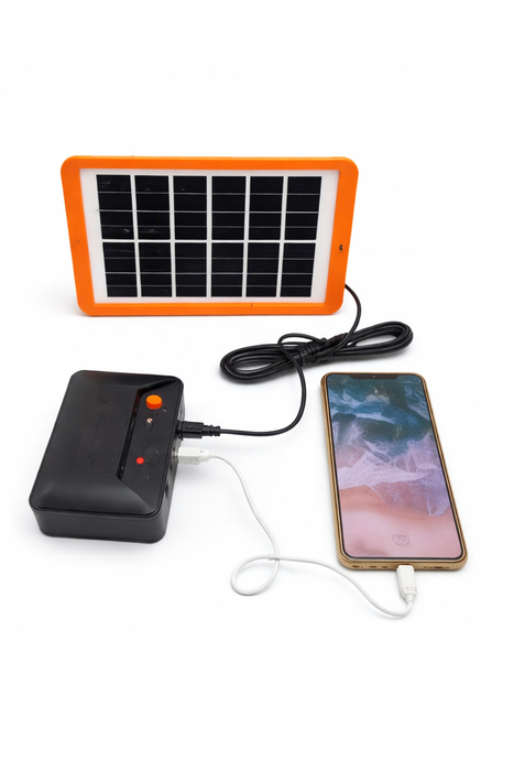 Cargador Con Panel Solar y Puerto USB
