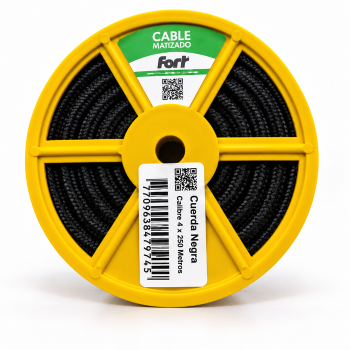 Cuerda Negra Calibre 4 x 250 Metros Fort