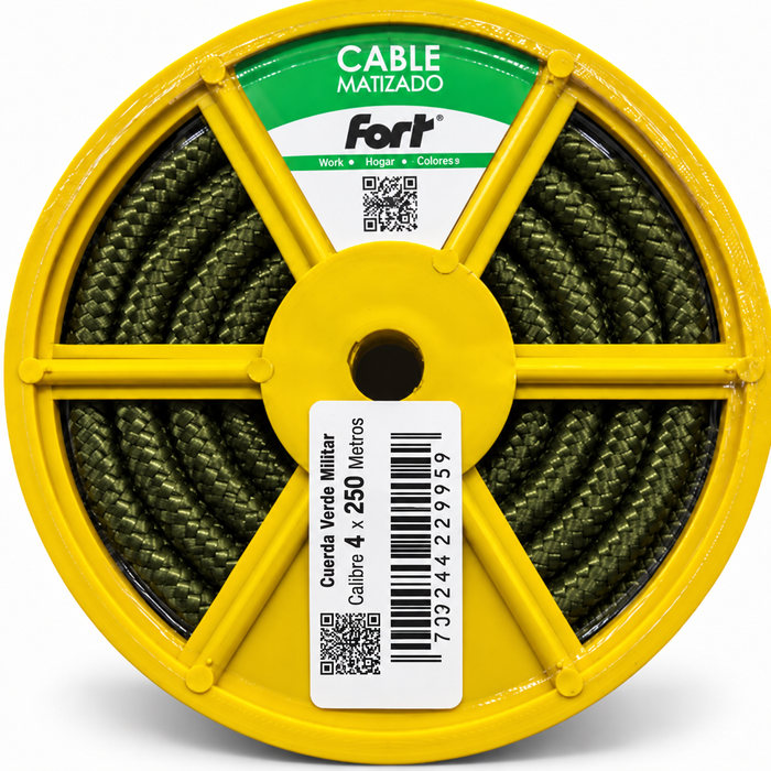 Cuerda Verde Militar Calibre 4 x 250 Metros Fort