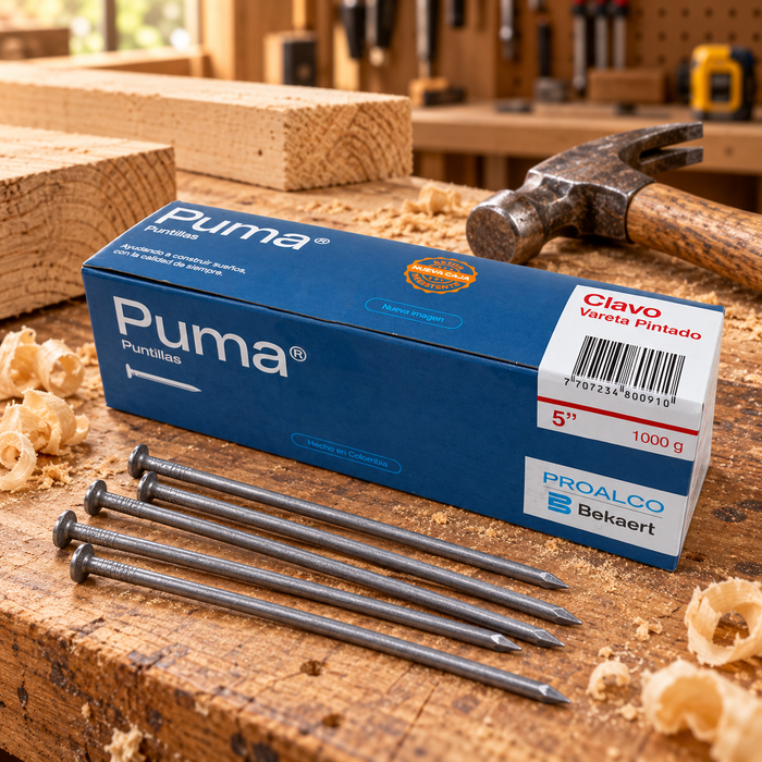 Clavo Vareta Pintado Puma 5" x 1 kg