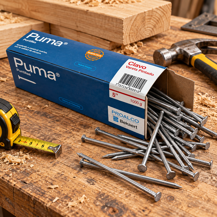 Clavo Vareta Pintado Puma 5" x 1 kg