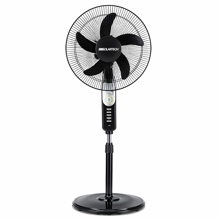 Ventilador Solar 16" 12V DC 3 en 1 Solartech | Ahorra Energía con Potencia y Versatilidad