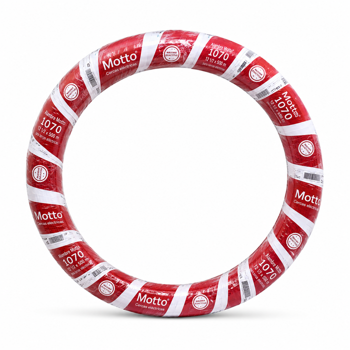 Alambre Motto 1070 12,1/2 r x 500Mt para Cercas Electricas