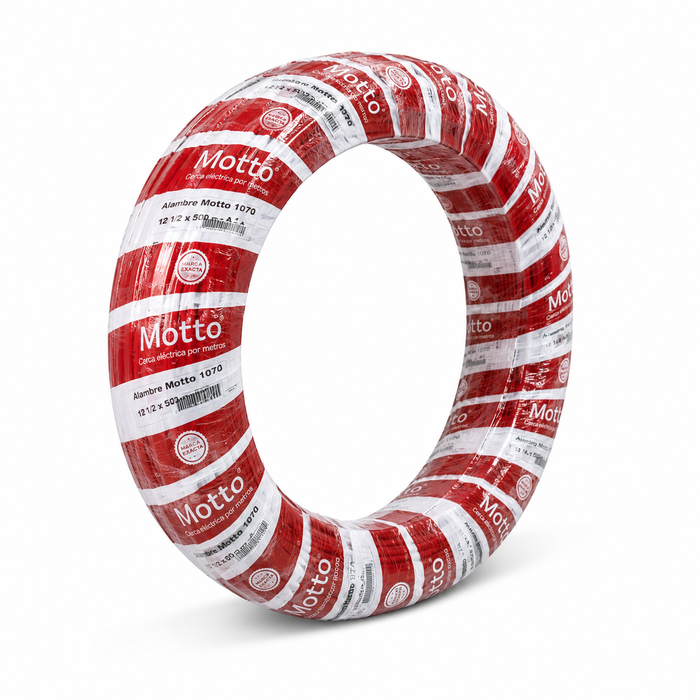 Alambre Motto 1070 12,1/2 r x 500Mt para Cercas Electricas
