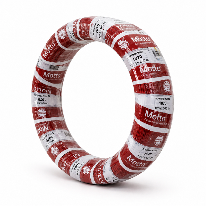 Alambre Motto 1070 12,1/2 r x 500Mt para Cercas Electricas