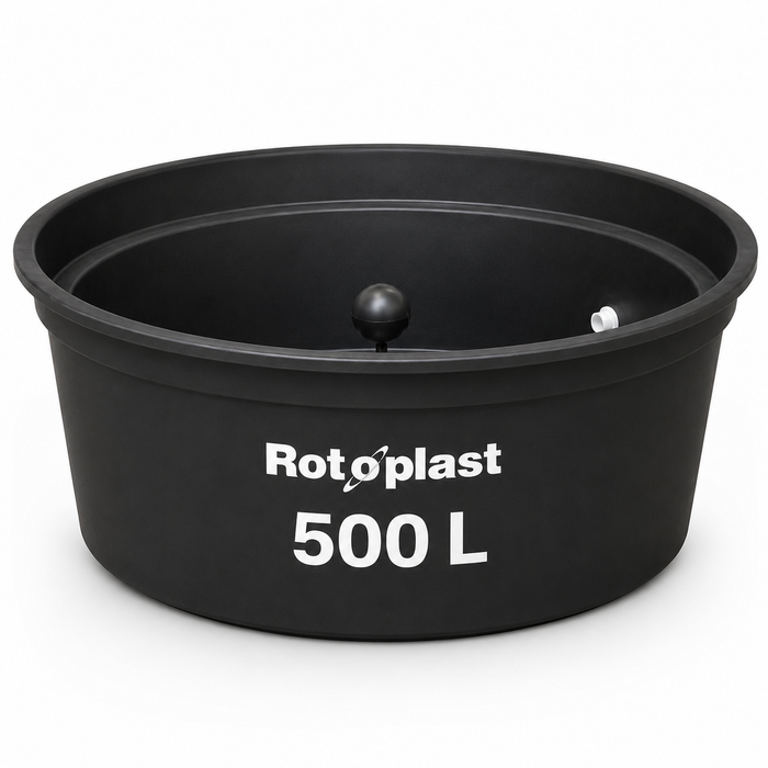 Bebedero para Ganado Rotoplast Pony 500 L Negro con Válvula Flotadora