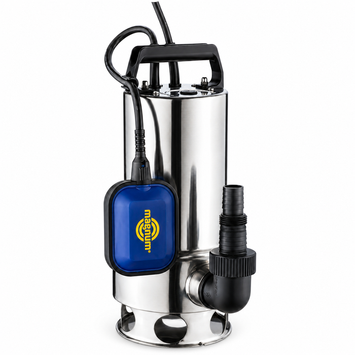 Bomba Sumergible Metálica para Agua Sucia 1 1/2 HP con Flotador | Magnum
