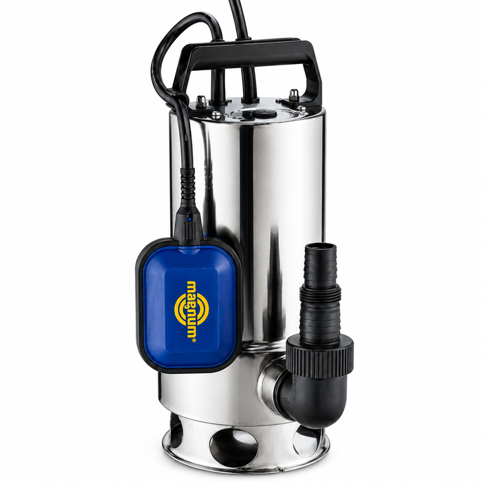 Bomba Sumergible Metálica para Agua Sucia 1 1/2 HP con Flotador | Magnum