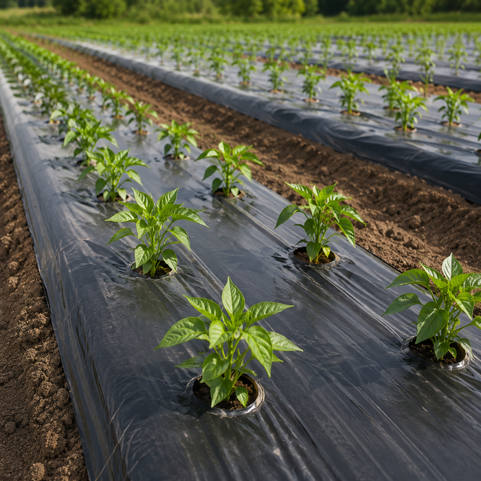 Plástico Negro Calibre 6 para Agricultura – Rollo 2 a 4 m x 100 m