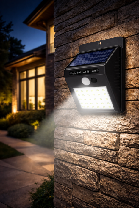 Luz Led Solar Sensor Movimiento Exterior