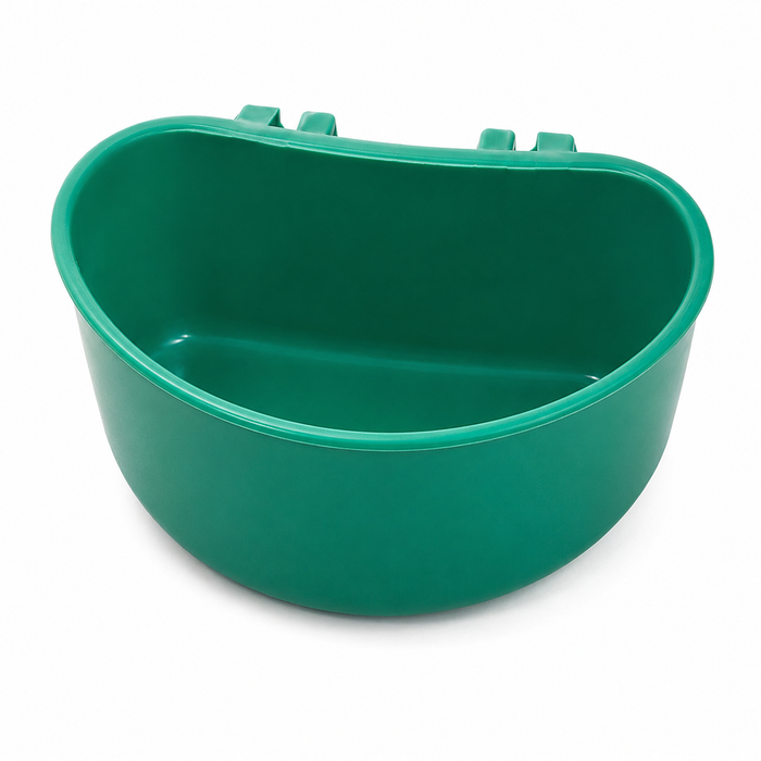 Comedero Bebedero Plástico para Jaula de Aves – Verde