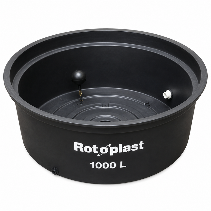 Bebedero para Ganado Rotoplast Pony 1000 L Negro con Válvula Flotadora