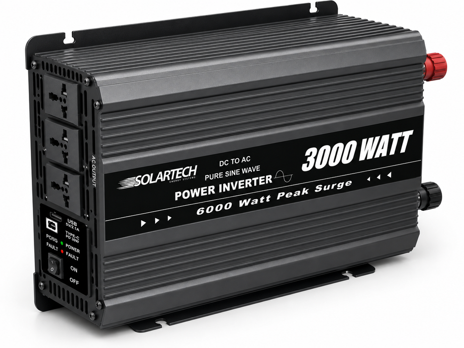 Inversor 3000W 12V Onda Pura Solartech