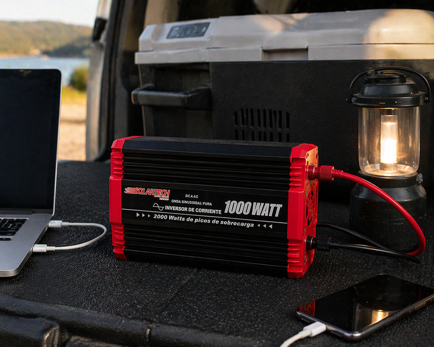 Inversor Onda Pura 1000W 12V Solartech