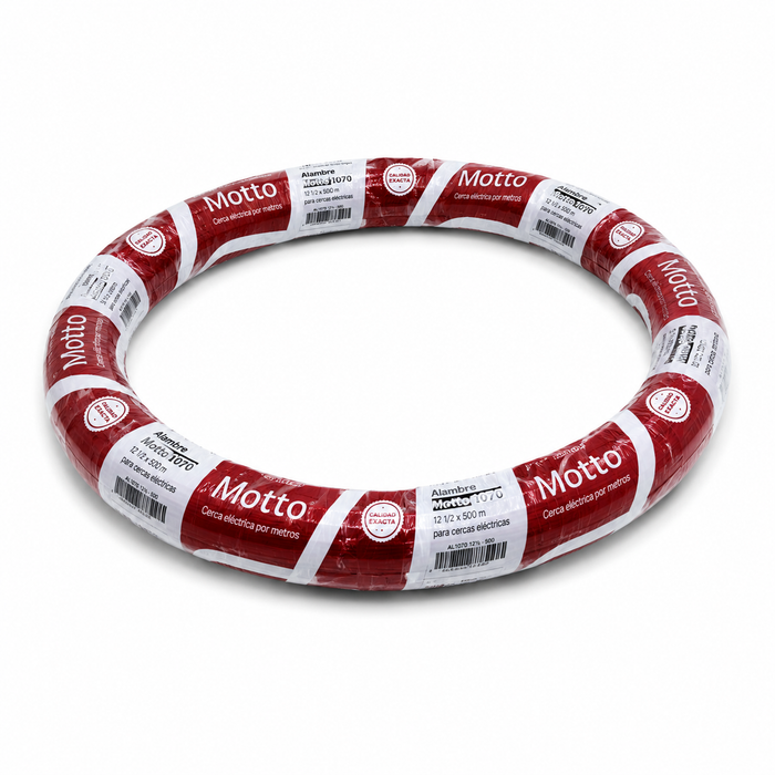 Alambre Motto 1070 12,1/2 r x 500Mt para Cercas Electricas