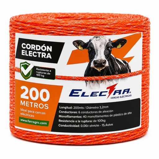 Cordón Electra naranja 
