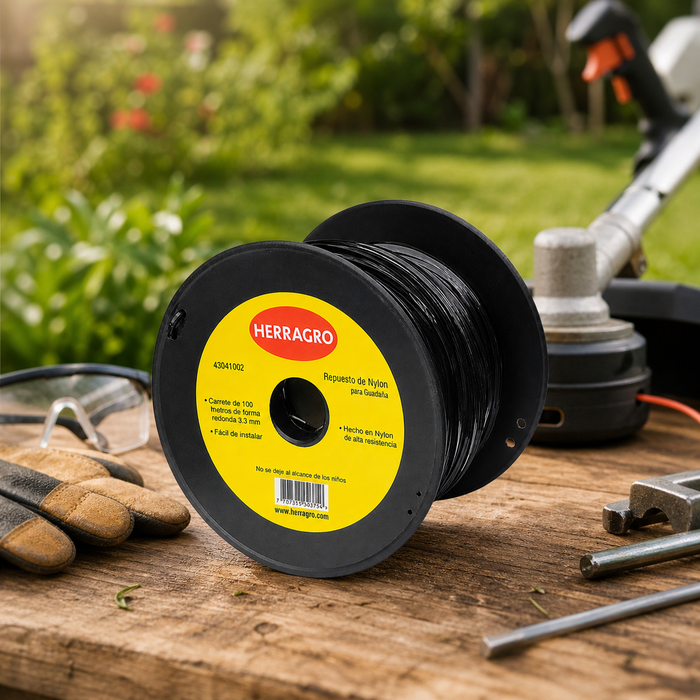 Nylon Negro 3.3Mm Carrete de 100Mts