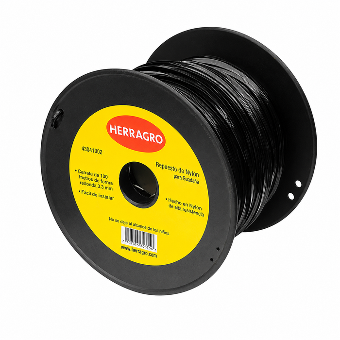 Nylon Negro 3.3Mm Carrete de 100Mts
