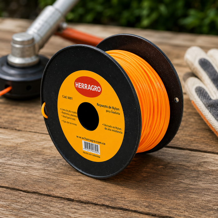 Nylon Naranja 2.7 mm Carrete 400 m Cuadrado
