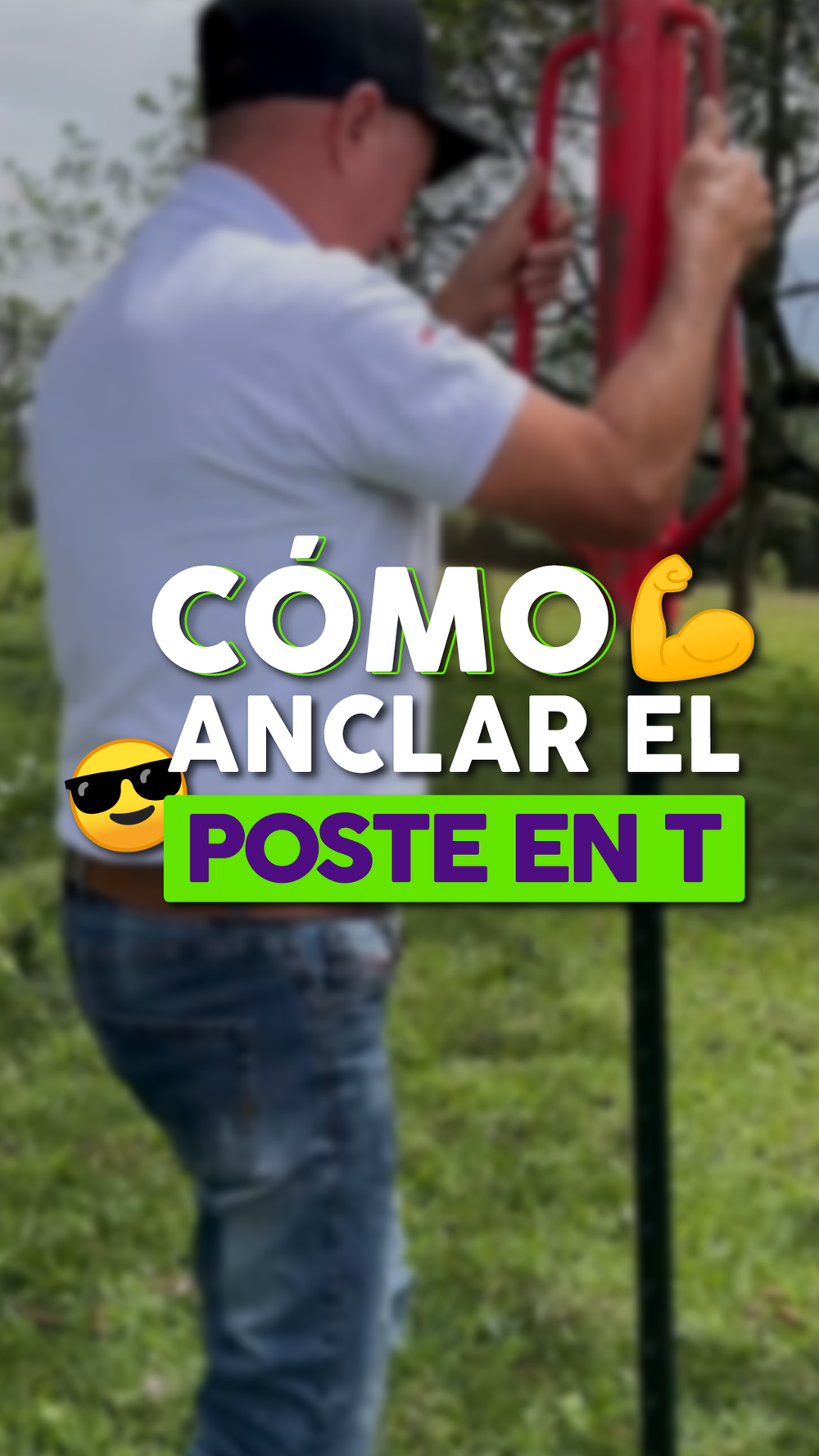¿Cómo anclar los postes de acero?🔨
