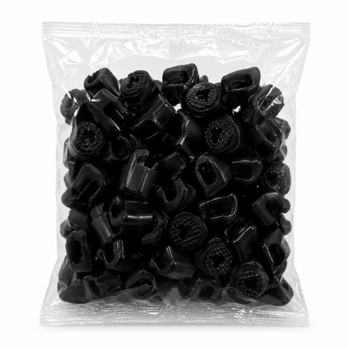 Paquete de Aisladores pivote grande negro sin puntilla x 100 unidades Agrocercas