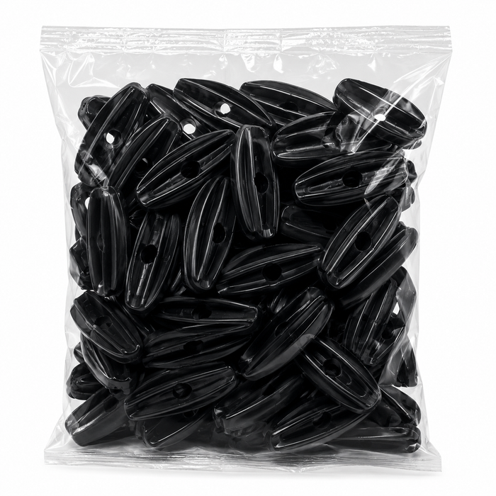 Paquete de Aisladores Terminal Tipo Pera Negro Paquete x 25 unidades Agrocercas