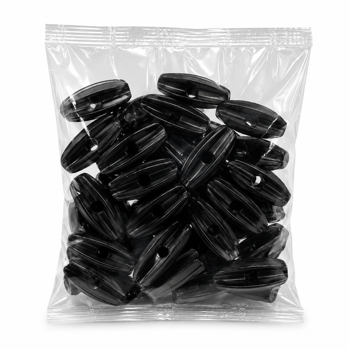 Paquete de Aisladores terminal tipo Pera negro paquete X25 Agrocercas