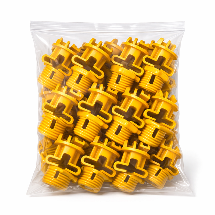 Paquete de Aisladores Varilla Cinta Electra Amarillo X25