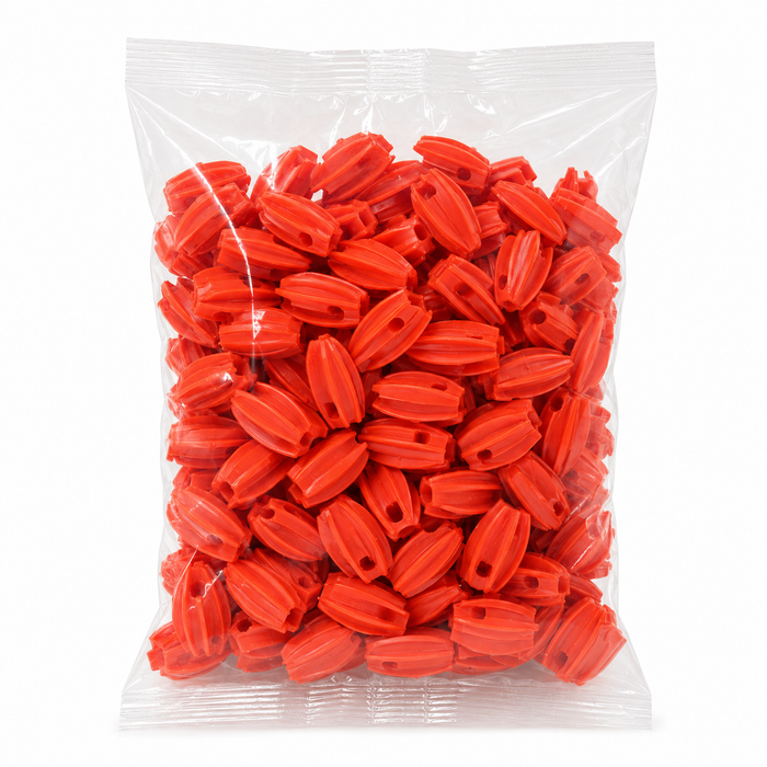 Aislador terminal tipo pera naranja (x25) — Agrocercas