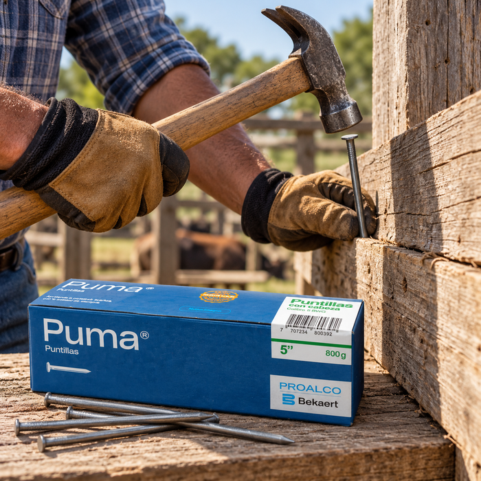 Puntilla Puma con Cabeza 5" Calibre 5 BWG x 20 kg