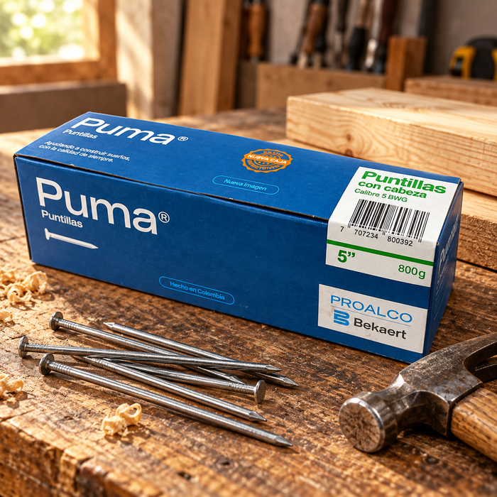 Puntilla Puma con Cabeza 5" Calibre 5 BWG x 20 kg
