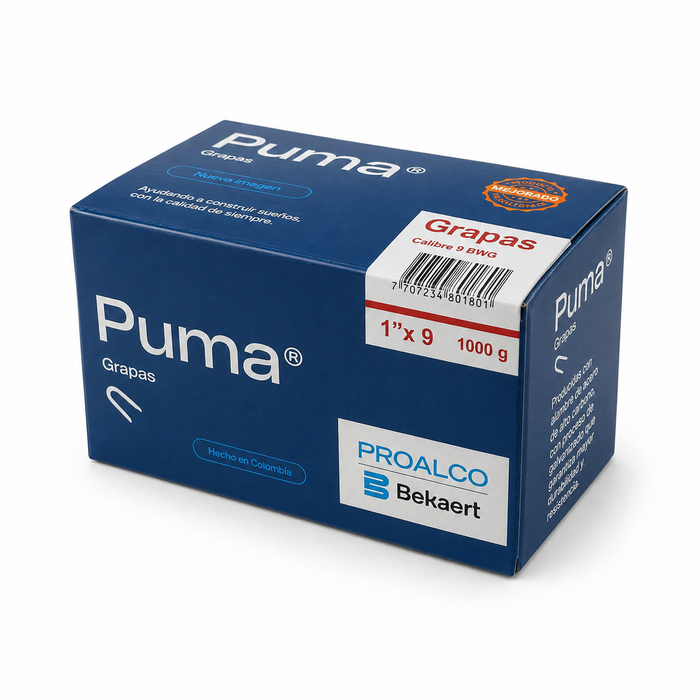 Grapa para Cerca Puma 1" Calibre 9 BWG x 1000 g