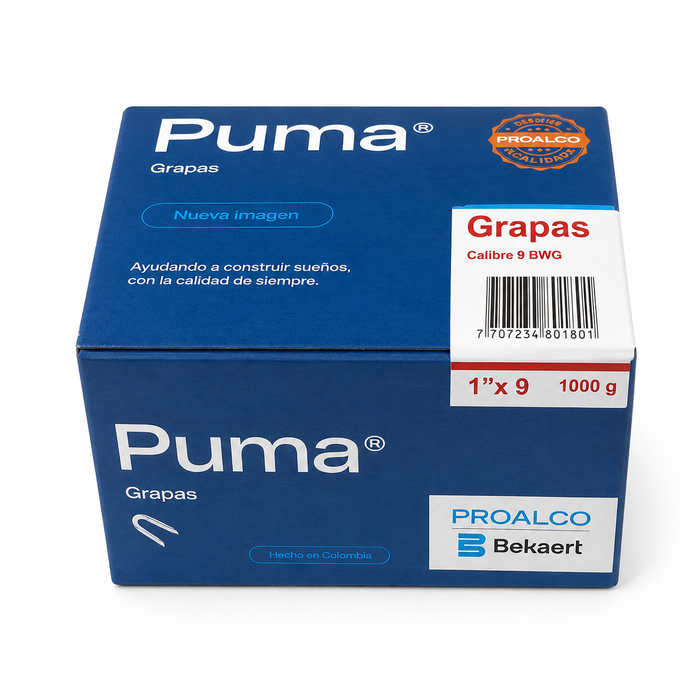 Grapa para Cerca Puma 1" Calibre 9 BWG x 1000 g