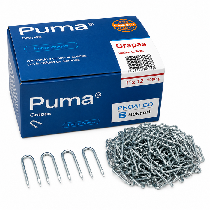 Grapa Puma para Cerca 1" x Calibre 12 – 25 KL / 1000 g