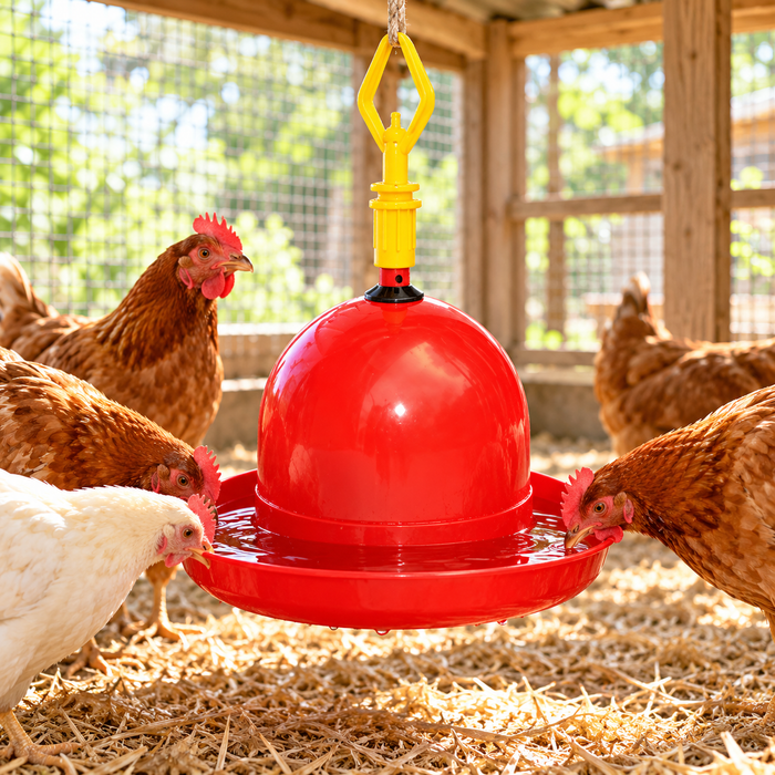 Bebedero Automático para Pollos y Gallinas con Pasador – 60 a 70 Aves