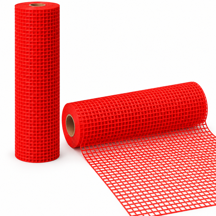 Malla Cuadrada Naranja Fort 15 x 15 mm – Rollo 1 x 30 m para Cerramientos y Protección