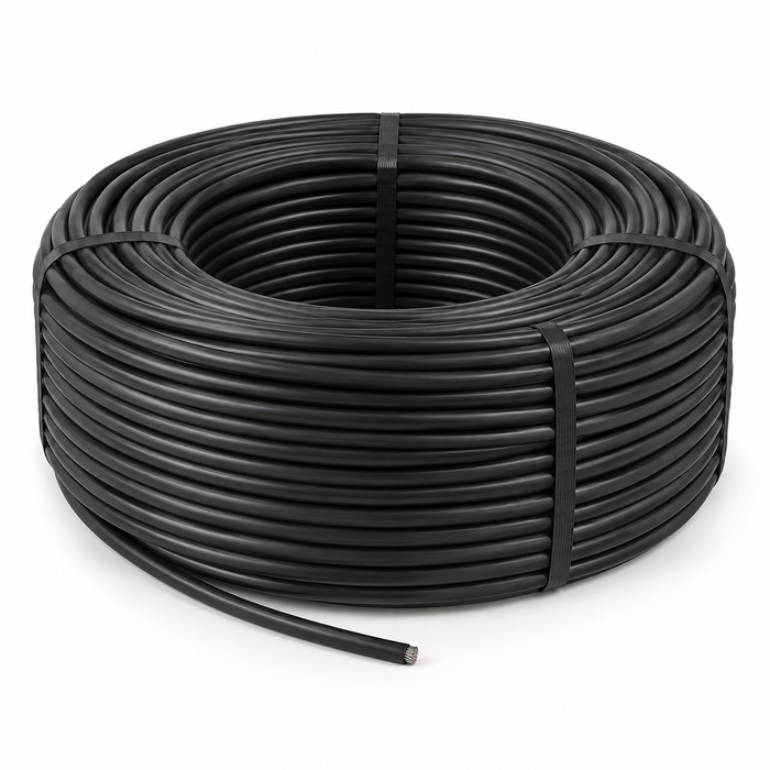 Cable Solar Negro 1x4 mm² 1500V DC – Rollo 1000 m