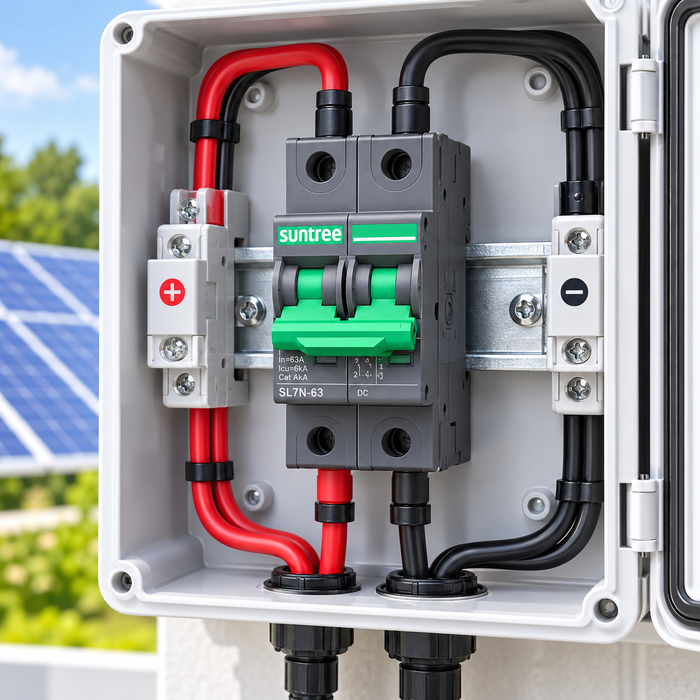 Breaker DC Suntree SL7N-63 2P 40A 800VDC – Fotovoltaico
