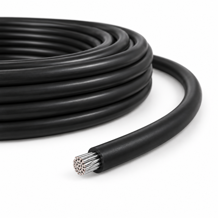 Cable Solar Negro 1x4 mm² 1500V DC – Rollo 1000 m